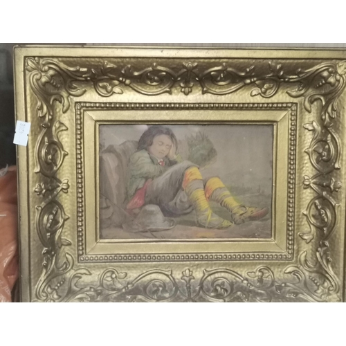 76 - A pair of prints / engravings of continental figures 35cm x 27cm