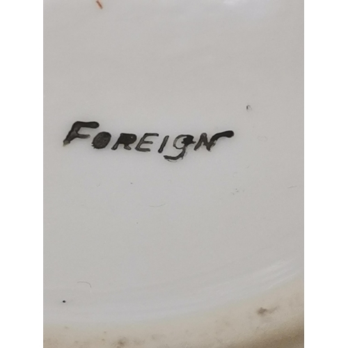 88 - Japanese Hand painted tea set - Tea pot, milk jug, sugar bowl with lid , x 6 cups and saucers