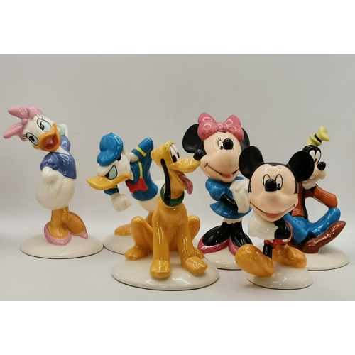 92 - A Set of six Royal Doulton Mickey Mouse 70th Anniversary Figurines - Daisy Duck MM4, Mickey Mouse MM... 