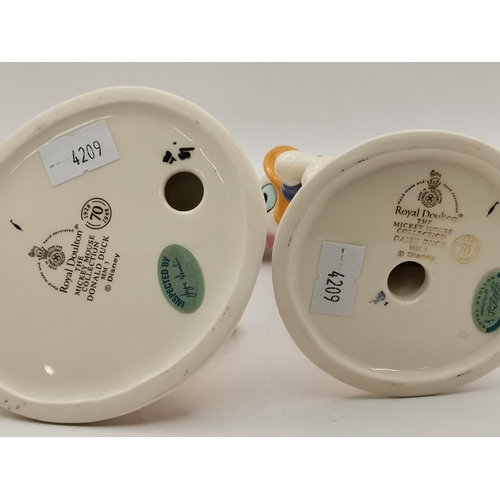 92 - A Set of six Royal Doulton Mickey Mouse 70th Anniversary Figurines - Daisy Duck MM4, Mickey Mouse MM... 