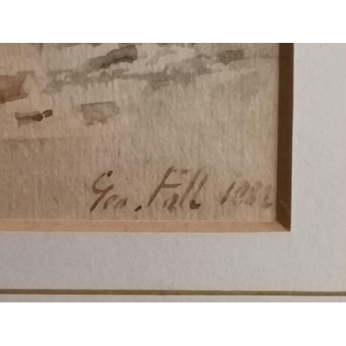 99 - George Fall (British, 1848-1925), View from the River Ouse towards St Martin le Grand Church and St ... 