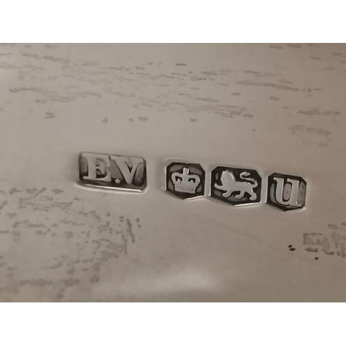 322 - An Art Deco three-piece silver tea service by Viner's Ltd (Emile Viner), Sheffield 1936 and 1937, co... 