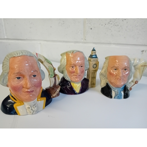 Collection of 20 Royal Doulton Character jugs all VGC incl Captain ...