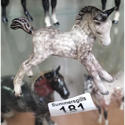 181 - Beswick Rocking Horse Grey Stretch Foal