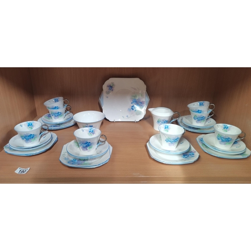 190 - Part Shelley Tea Set pattern 12314 RN 781613