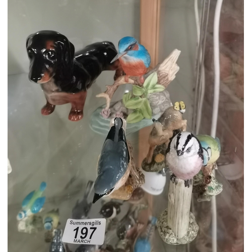 197 - A collection of Miscellaneous ceramic figurines including Beswick  (6)
