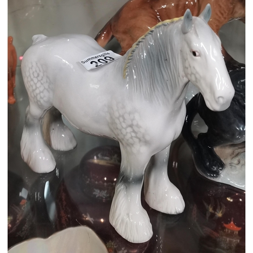 209 - Beswick grey Shire mare No818