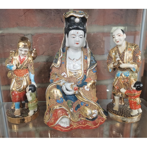 214 - A Set of Japanese Kutani Figures (5)