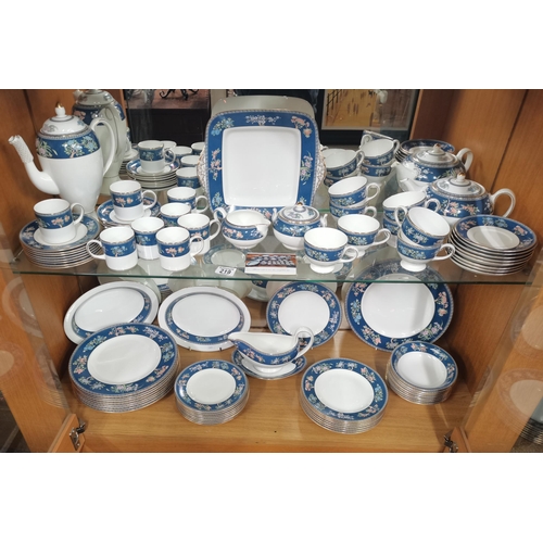219 - A Wedgwood 'Blue Siam' Dinner service including coffee and tea sets (large collection over 80 pieces... 