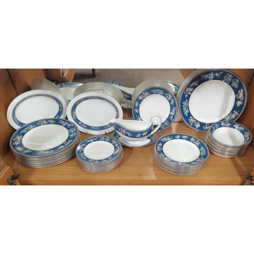 219 - A Wedgwood 'Blue Siam' Dinner service including coffee and tea sets (large collection over 80 pieces... 