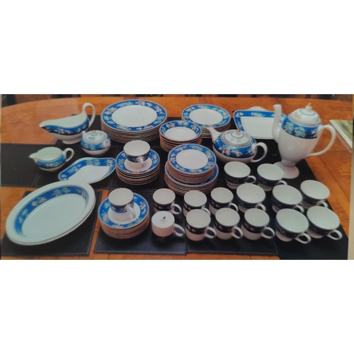 219 - A Wedgwood 'Blue Siam' Dinner service including coffee and tea sets (large collection over 80 pieces... 