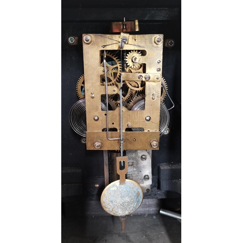 221 - Antique Wooden mantel Clock