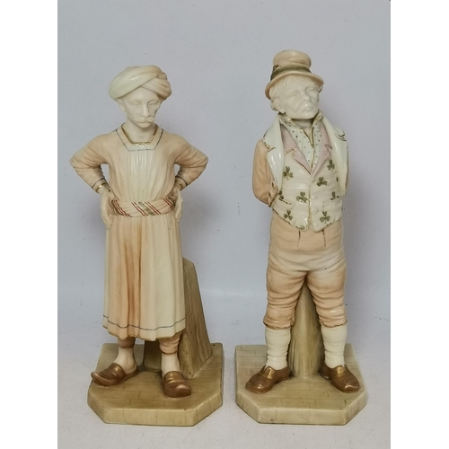 230 - A Pair Of Royal Worcester Figurines H17cm