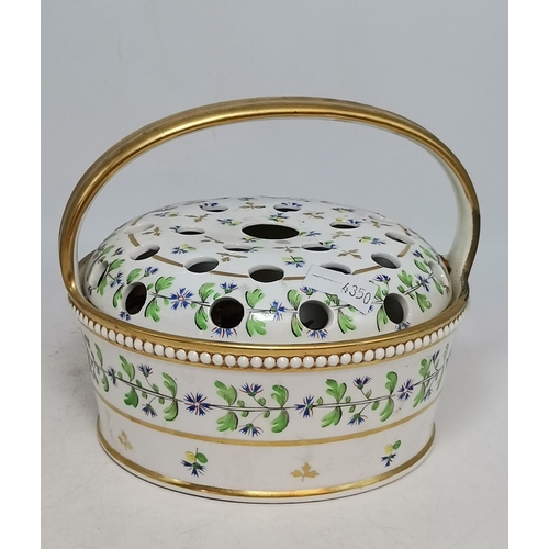 234 - A Pair of Vintage Porcelain Potpouri jars