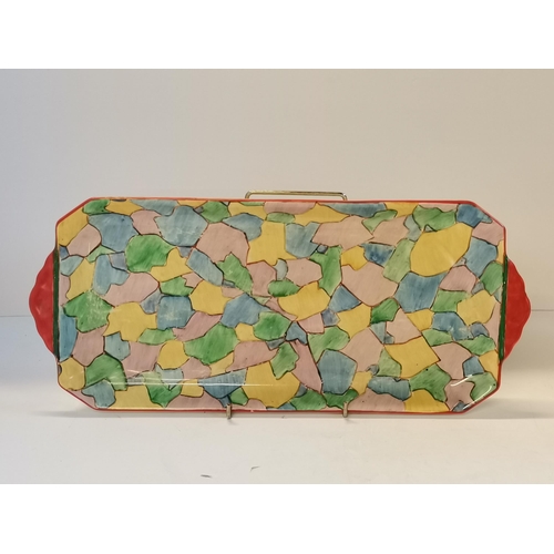 238 - Clarice Cliff Coffee pot and tray