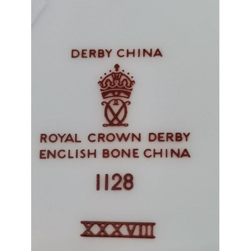 259 - Four Pieces of Crown Derby - Lidded trinket box, Lighter, Old Imari Demitasse Cup and Old Imari Love... 