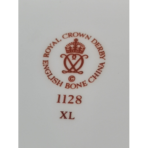 259 - Four Pieces of Crown Derby - Lidded trinket box, Lighter, Old Imari Demitasse Cup and Old Imari Love... 