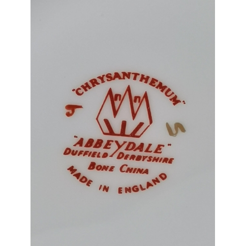 262 - Four Abbeydale Mugs plus two tankards in Chrysanthemum pattern