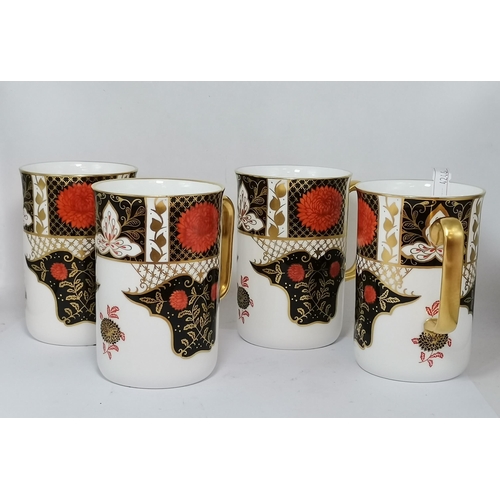 262 - Four Abbeydale Mugs plus two tankards in Chrysanthemum pattern