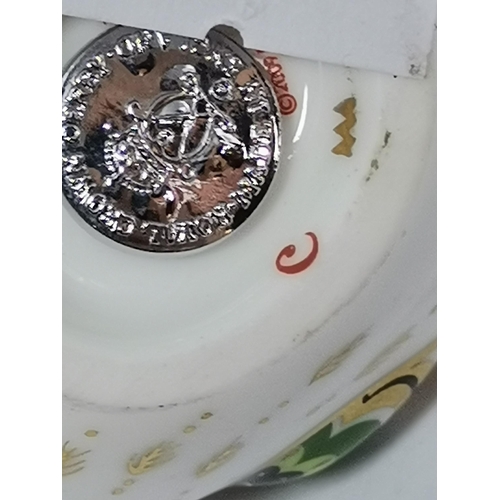 286 - Crown Derby Yellow Wagtail, Great Tit and Firecrest paperweights, all with silver stoppers