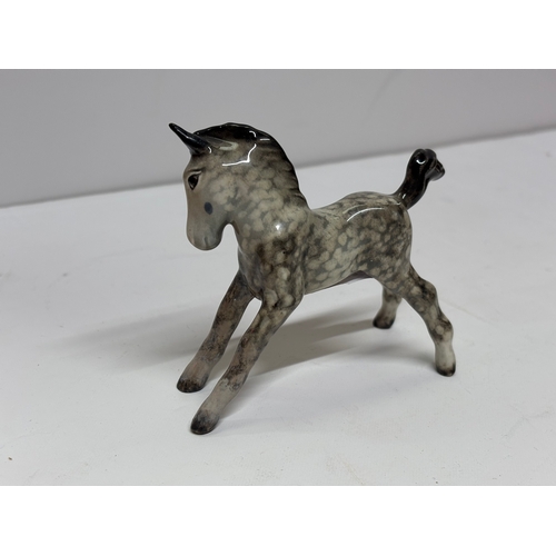 181 - Beswick Rocking Horse Grey Stretch Foal