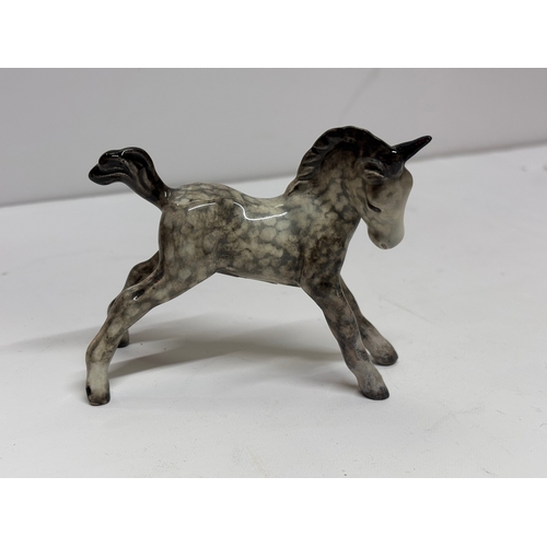 181 - Beswick Rocking Horse Grey Stretch Foal