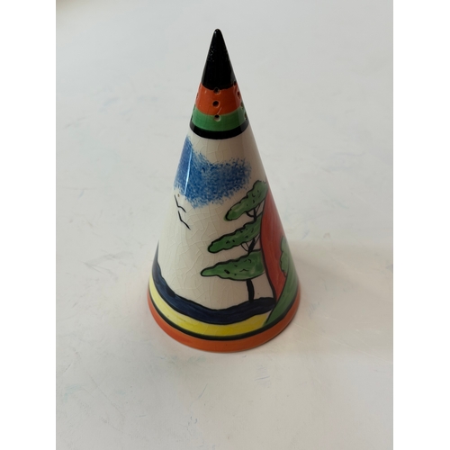 236a - A Newport Pottery INSPIRATION Staffs England sugar shaker 14.5cm