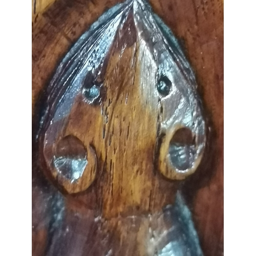 809 - A  very rare early mouseman  oak panelled double wardrobe, beautifully patinated with each wardrobe ... 