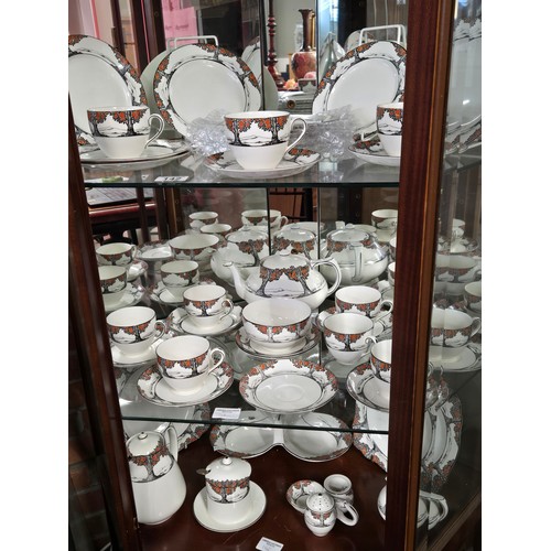  Art Deco Crown Ducal Ware tea service - A1211 Orange Tree