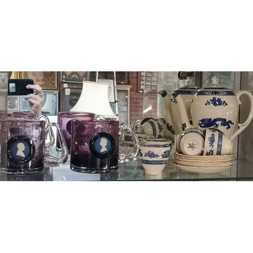  Wedgwood silver jubilee mug , Prince Phillip mug and Royal Cauldon coffee set