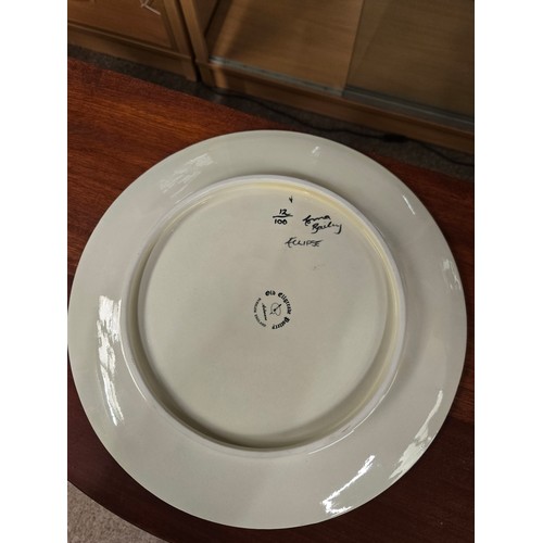  A Lorna Baily signed Limited Edition plate 12/100 'Eclipse' D34.5cm
