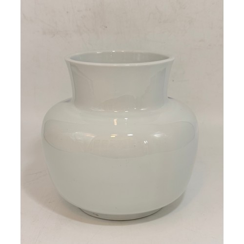 236 - A Japanese blue and White Vase with four character marks to base H22cm plus a Chinese dragon incense... 