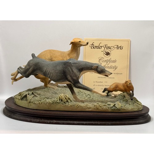  Border Fine Arts 'Greyhound Coursing' limited edition 172/250 with certificate