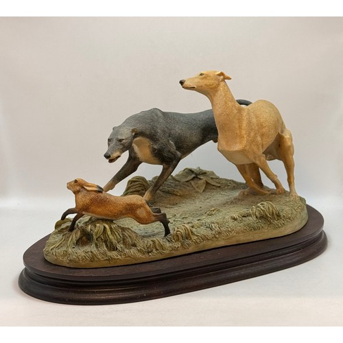  Border Fine Arts 'Greyhound Coursing' limited edition 172/250 with certificate