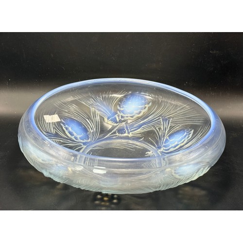  A Fir Cone Opalescent Glass Bowl D24cm