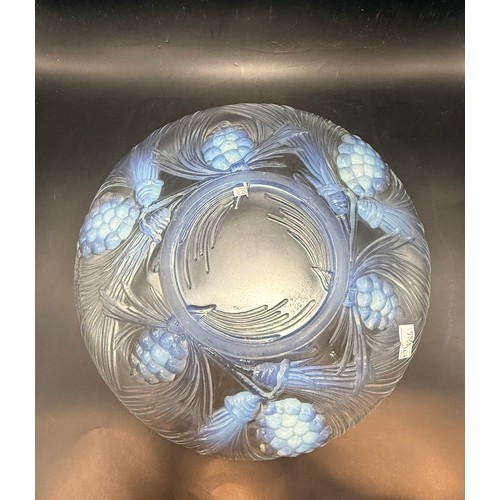  A Fir Cone Opalescent Glass Bowl D24cm