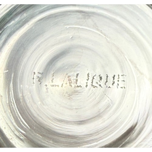  A Collection of three Lalique glassware items - A Lalique 'Irene' crystal bird trinket dish etched L... 