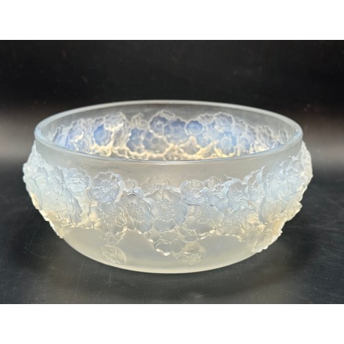  A Collection of three Lalique glassware items - A Lalique 'Irene' crystal bird trinket dish etched L... 