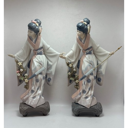  Five Lladro Geisha Girl Figurines