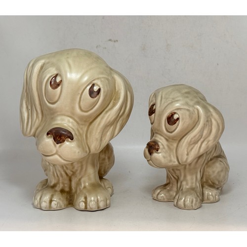  Four Sylvac Dogs.  Two are 