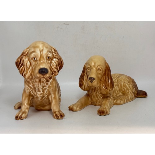  Four Sylvac Dogs.  Two are 