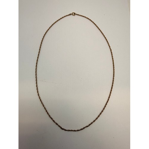  A small group of 9 carat gold jewellery comprising one pair of small hoop earrings, one pair of pend... 