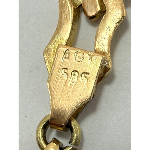  A modernist fancy-link bracelet, elongated octagonal links with shaped and textured sides, stamped '... 