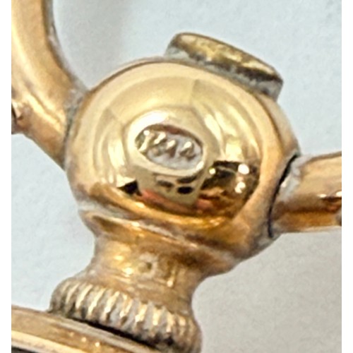 635 - An open-face pocket watch, the gilt metal dial with Roman numerals and subsidiary seconds dial at 6 ... 