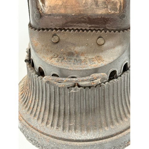 36 - An Antique Cast Iron Stove H44cm