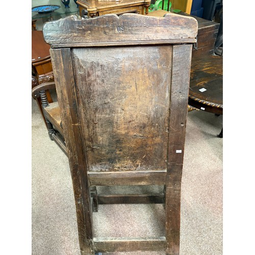 809 - A 17th century English oak Wainscot Armchair 
57cm wide x 48cm deep x 104cm high