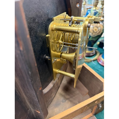 31 - An Antique William Kirby of Malton Oak Fusee dial wall clock with pendulum