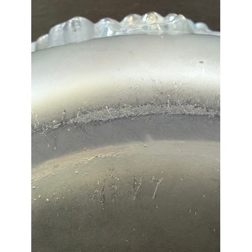 262 - A Collection of three Lalique glassware items - 'Irene' crystal bird trinket dish engraved Lalique F... 