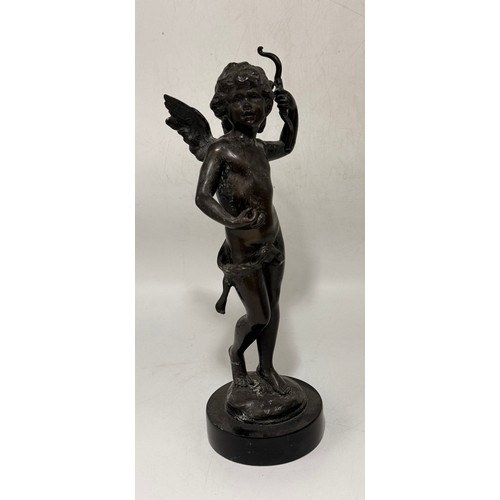 13 - Bronze Five Cherubs (4 pedestals) by artists Duchoiselle (the largest), Augusto Rivalta  (the smalle... 