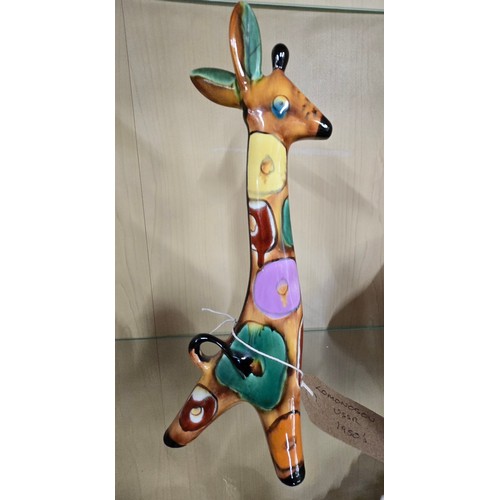 88 - Three Lomonosov Giraffe porcelain figurines